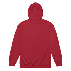 Sweat à Capuche Zippé Signature V Brodé – Valsen – couleur Rouge Cardinal