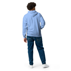 Sweat à Capuche Zippé Signature V Brodé – Valsen – couleur Bleu Clair