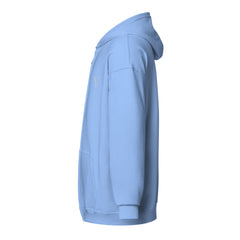 Sweat à Capuche Zippé Signature V Brodé – Valsen – couleur Bleu Clair