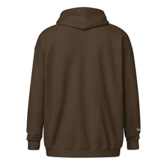 Sweat à Capuche Zippé Signature V Brodé – Valsen – couleur Dark Chocolate