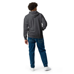 Sweat à Capuche Zippé Signature V Brodé – Valsen – couleur Gris Foncé Chiné