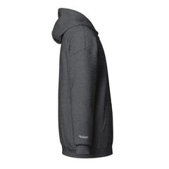 Sweat à Capuche Zippé Signature V Brodé – Valsen – couleur Gris Foncé Chiné