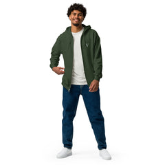 Sweat à Capuche Zippé Signature V Brodé – Valsen – couleur Vert Forêt