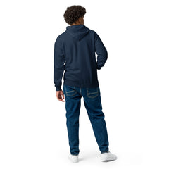 Sweat à Capuche Zippé Signature V Brodé – Valsen – couleur Bleu Marine