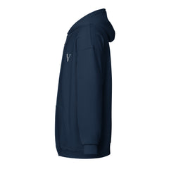 Sweat à Capuche Zippé Signature V Brodé – Valsen – couleur Bleu Marine