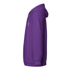 Sweat à Capuche Zippé Signature V Brodé – Valsen – couleur Violet