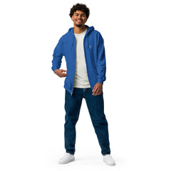 Sweat à Capuche Zippé Signature V Brodé – Valsen – couleur Bleu Roi