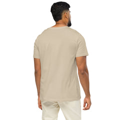 T-shirt Moyen-Épais Coton Bio Signature V Brodé – Valsen – couleur Desert Dust