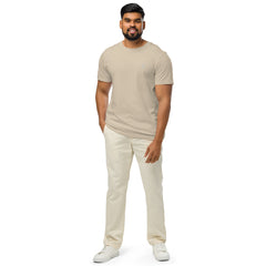 T-shirt Moyen-Épais Coton Bio Signature V Brodé – Valsen – couleur Desert Dust