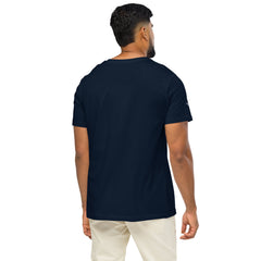 T-shirt Moyen-Épais Coton Bio Signature V Brodé – Valsen – couleur French Navy