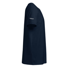T-shirt Moyen-Épais Coton Bio Signature V Brodé – Valsen – couleur French Navy