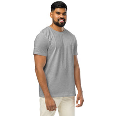 T-shirt Moyen-Épais Coton Bio Signature V Brodé – Valsen – couleur Gris Chiné