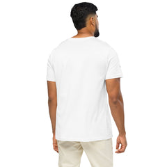 T-shirt Moyen-Épais Coton Bio Signature V Brodé – Valsen – couleur Blanc
