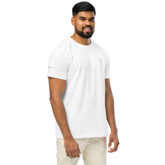 T-shirt Moyen-Épais Coton Bio Signature V Brodé – Valsen – couleur Blanc