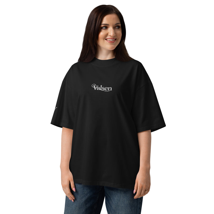 T-shirt Oversize Organique Signature V Brodé – Valsen