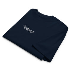 T-shirt Oversize Organique Signature V Brodé – Valsen – couleur French Navy