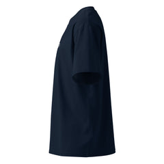 T-shirt Oversize Organique Signature V Brodé – Valsen – couleur French Navy