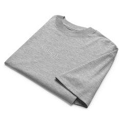 T-shirt Oversize Organique Signature V Brodé – Valsen – couleur Gris Chiné