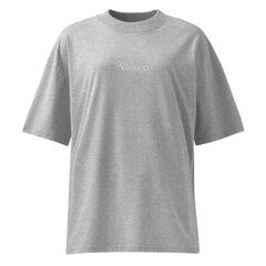T-shirt Oversize Organique Signature V Brodé – Valsen – couleur Gris Chiné