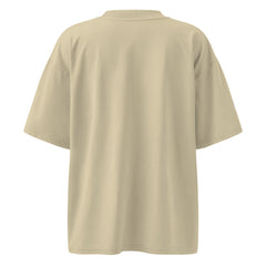 T-shirt Oversize Organique Signature V Brodé – Valsen – couleur Pierre