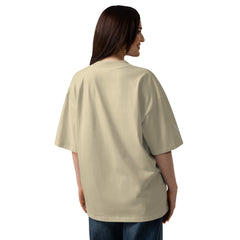 T-shirt Oversize Organique Signature V Brodé – Valsen – couleur Pierre