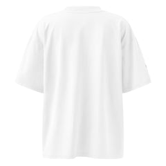 T-shirt Oversize Organique Signature V Brodé – Valsen – couleur Blanc