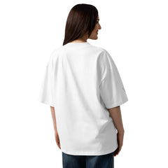 T-shirt Oversize Organique Signature V Brodé – Valsen – couleur Blanc