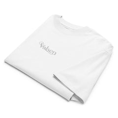 T-shirt Oversize Organique Signature V Brodé – Valsen – couleur Blanc