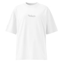 T-shirt Oversize Organique Signature V Brodé – Valsen – couleur Blanc