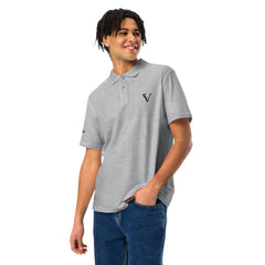 Polo Piqué Signature V Brodé – Valsen – couleur Gris Sport