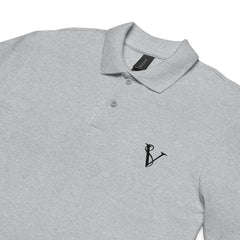 Polo Piqué Signature V Brodé – Valsen – couleur Gris Sport