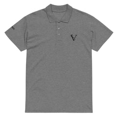 Polo Premium Signature V Brodé – Valsen – couleur Grey Melange