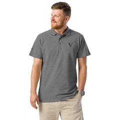 Polo Premium Signature V Brodé – Valsen – couleur Grey Melange