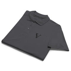 Polo Premium Signature V Brodé – Valsen – couleur Mouse Grey