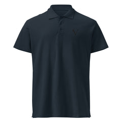 Polo Premium Signature V Brodé – Valsen – couleur Bleu Marine