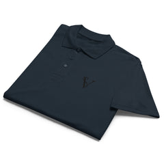 Polo Premium Signature V Brodé – Valsen – couleur Bleu Marine