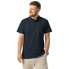 Polo Premium Signature V Brodé – Valsen – couleur Bleu Marine