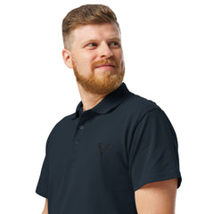 Polo Premium Signature V Brodé – Valsen – couleur Bleu Marine