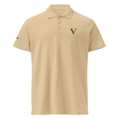 Polo Premium Signature V Brodé – Valsen – couleur Sable