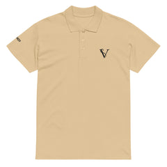 Polo Premium Signature V Brodé – Valsen – couleur Sable