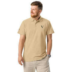 Polo Premium Signature V Brodé – Valsen – couleur Sable
