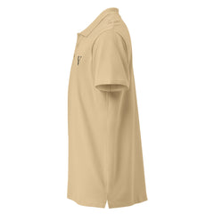 Polo Premium Signature V Brodé – Valsen – couleur Sable