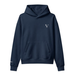 Sweat à Capuche Premium Relax Signature V Brodé – Valsen – couleur French Navy