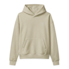 Sweat à Capuche Premium Relax Signature V Brodé – Valsen – couleur Sable