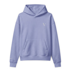 Sweat à Capuche Premium Relax Signature V Brodé – Valsen – couleur Violet