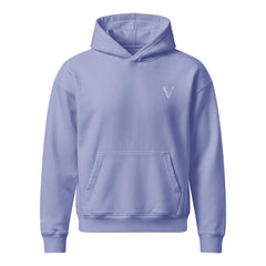 Sweat à Capuche Premium Relax Signature V Brodé – Valsen – couleur Violet