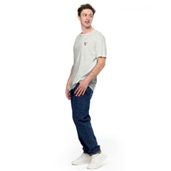 T-shirt Léger Signature V Brodé – Valsen – couleur Gris Pinchard
