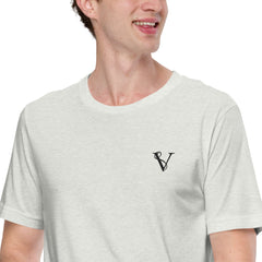 T-shirt Léger Signature V Brodé – Valsen – couleur Gris Pinchard