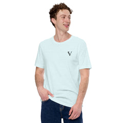 T-shirt Léger Signature V Brodé – Valsen – couleur Heather Ice Blue