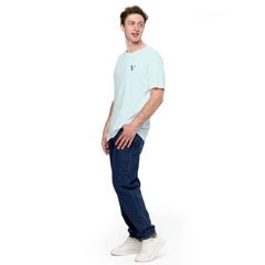 T-shirt Léger Signature V Brodé – Valsen – couleur Heather Ice Blue